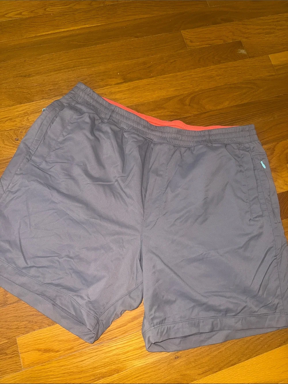 Birddogs Gray Athletic Shorts with Orange Compression Liner